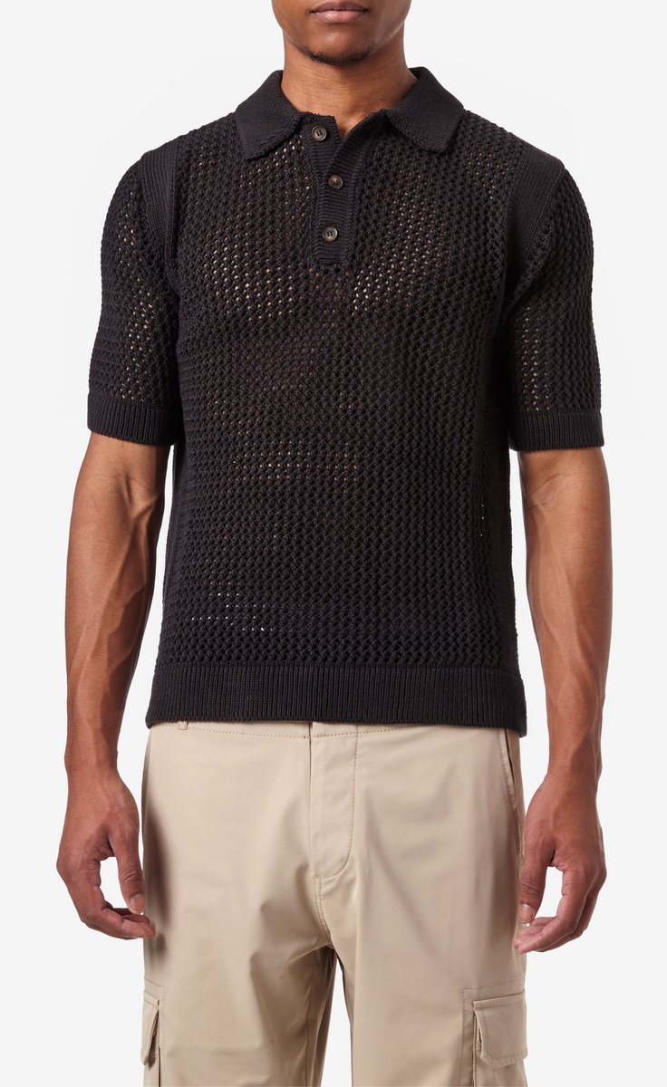 Open Work Polo Shirt – TEDDY VONRANSON