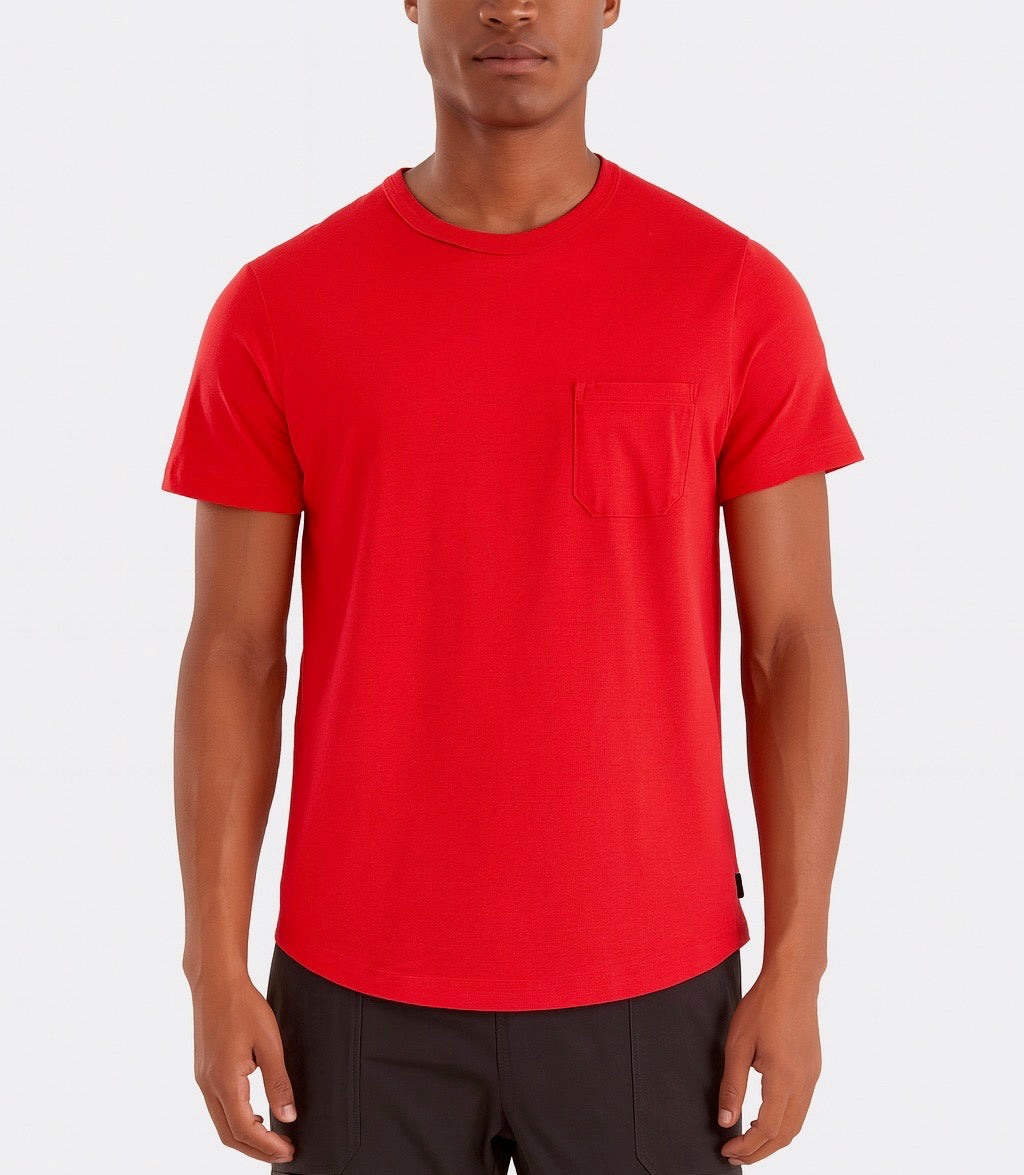 Jeremy Pocket T-Shirt - Red