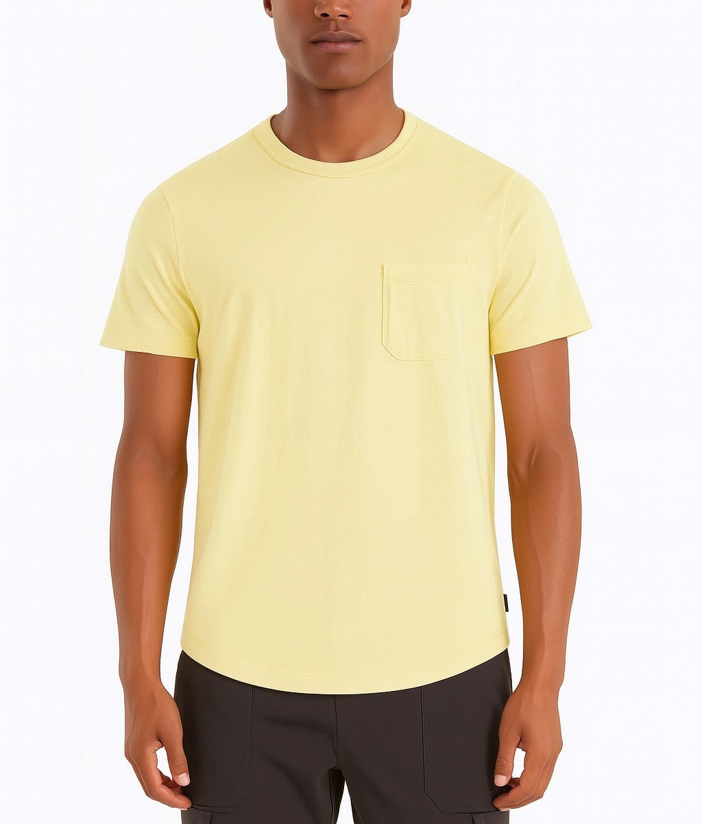 Jeremy Pocket T-Shirt - Faded Lime