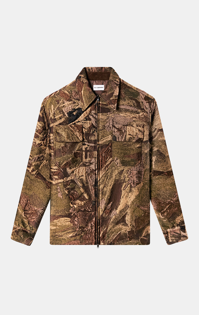 ZIP FRONT OVERSHIRT