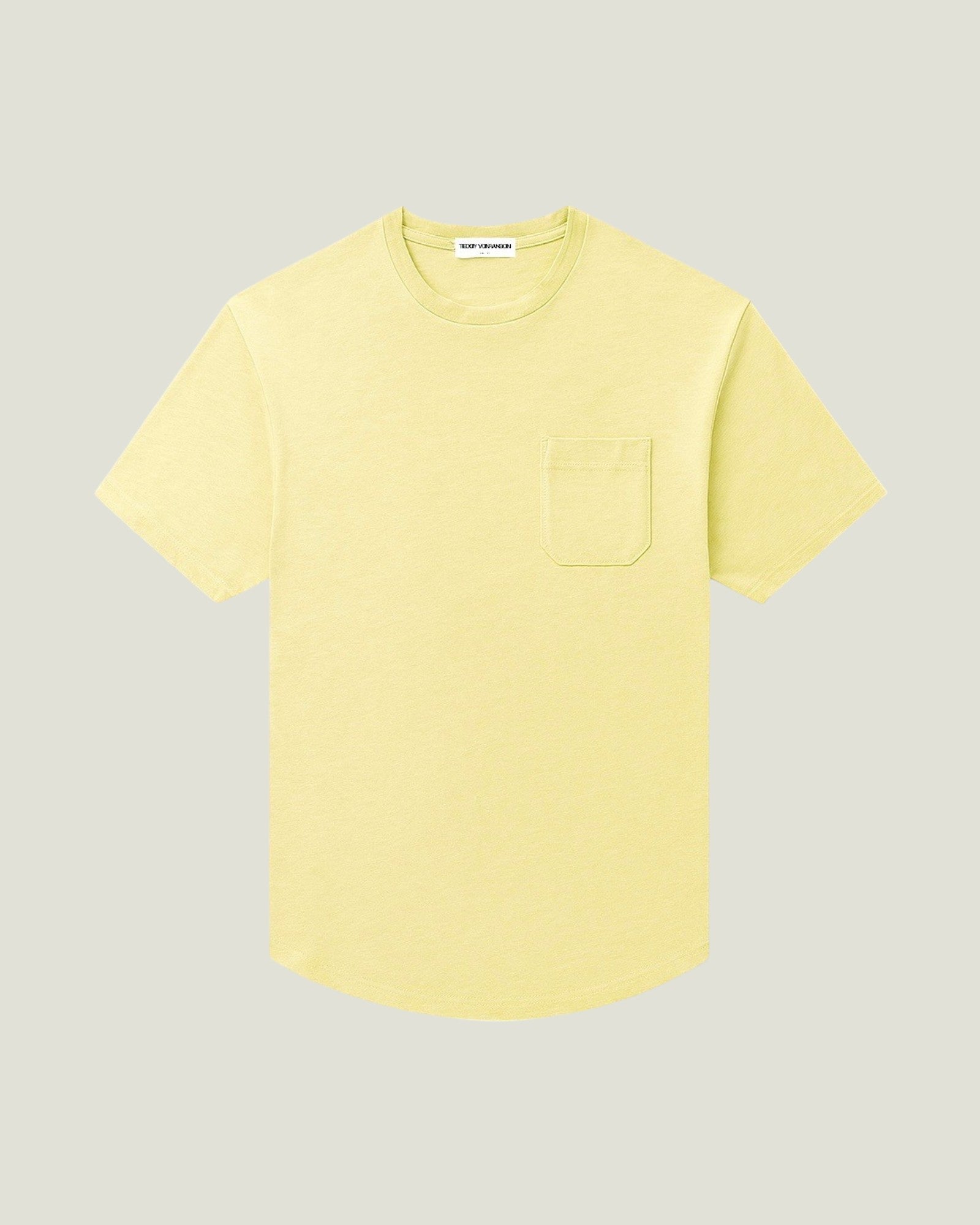 Jeremy Pocket T-Shirt - Faded Lime