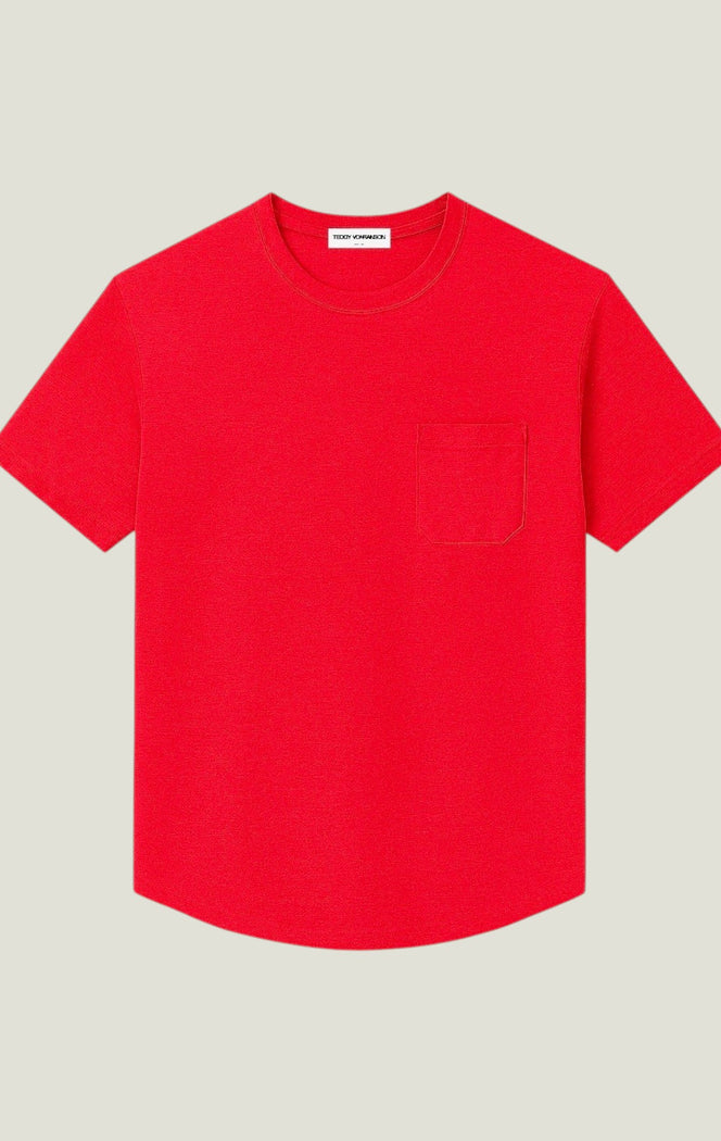 Jeremy Pocket T-Shirt - Red