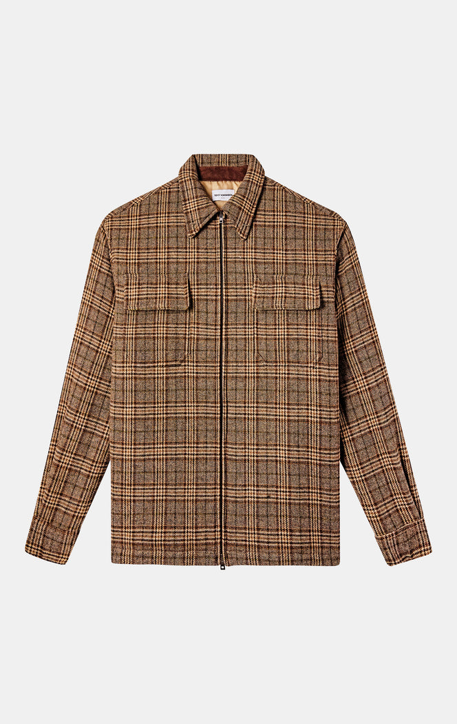ZIP FRONT OVERSHIRT