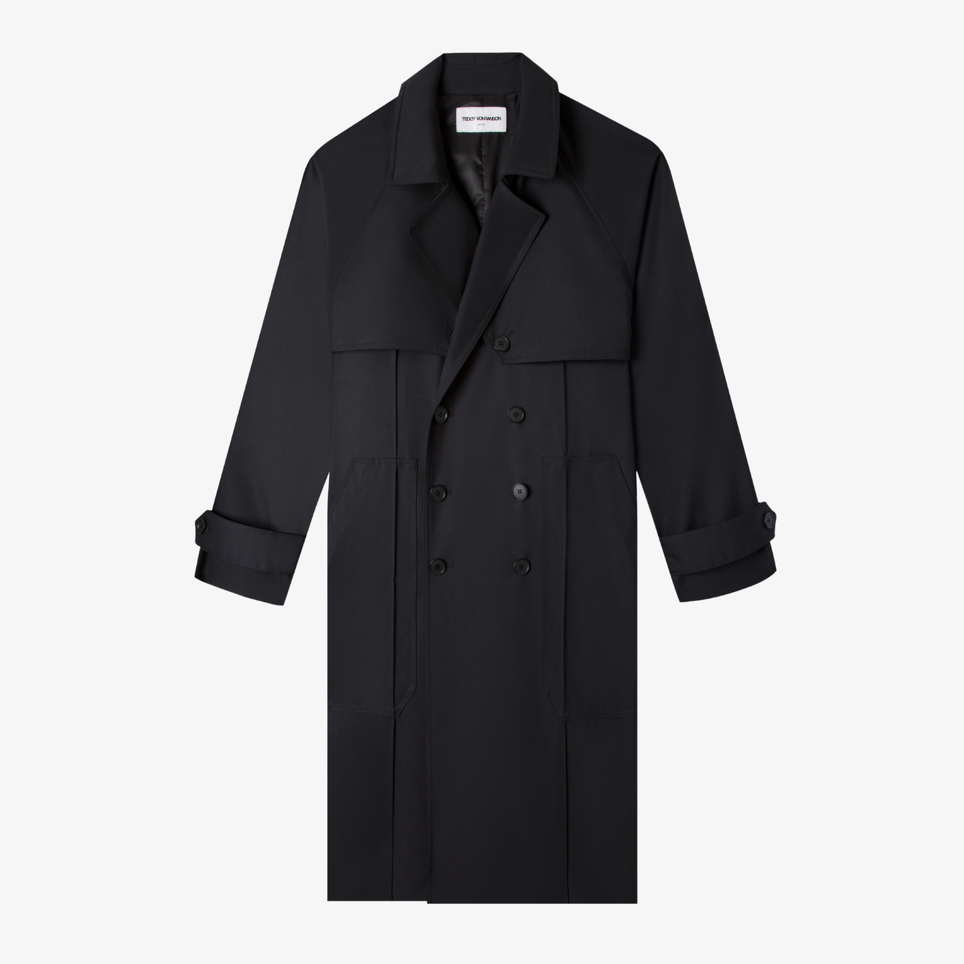 DOUBLE BREASTED WOOL TRENCH