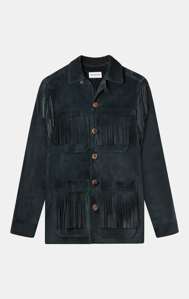 SUEDE FRINGE JACKET