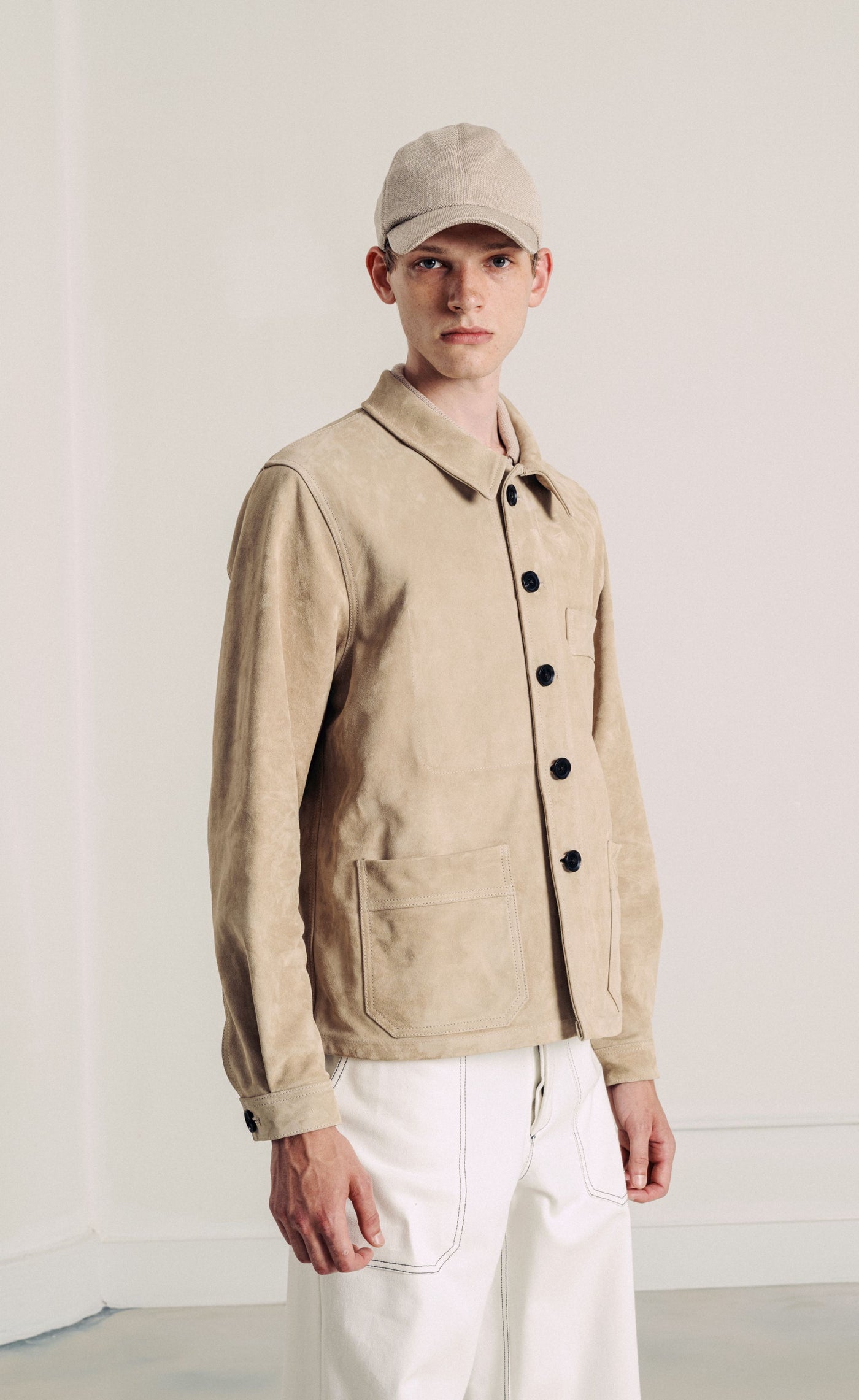 SUEDE CHORE COAT