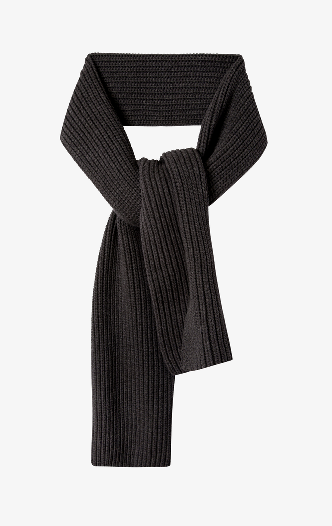 Ribbed Wool Scarf