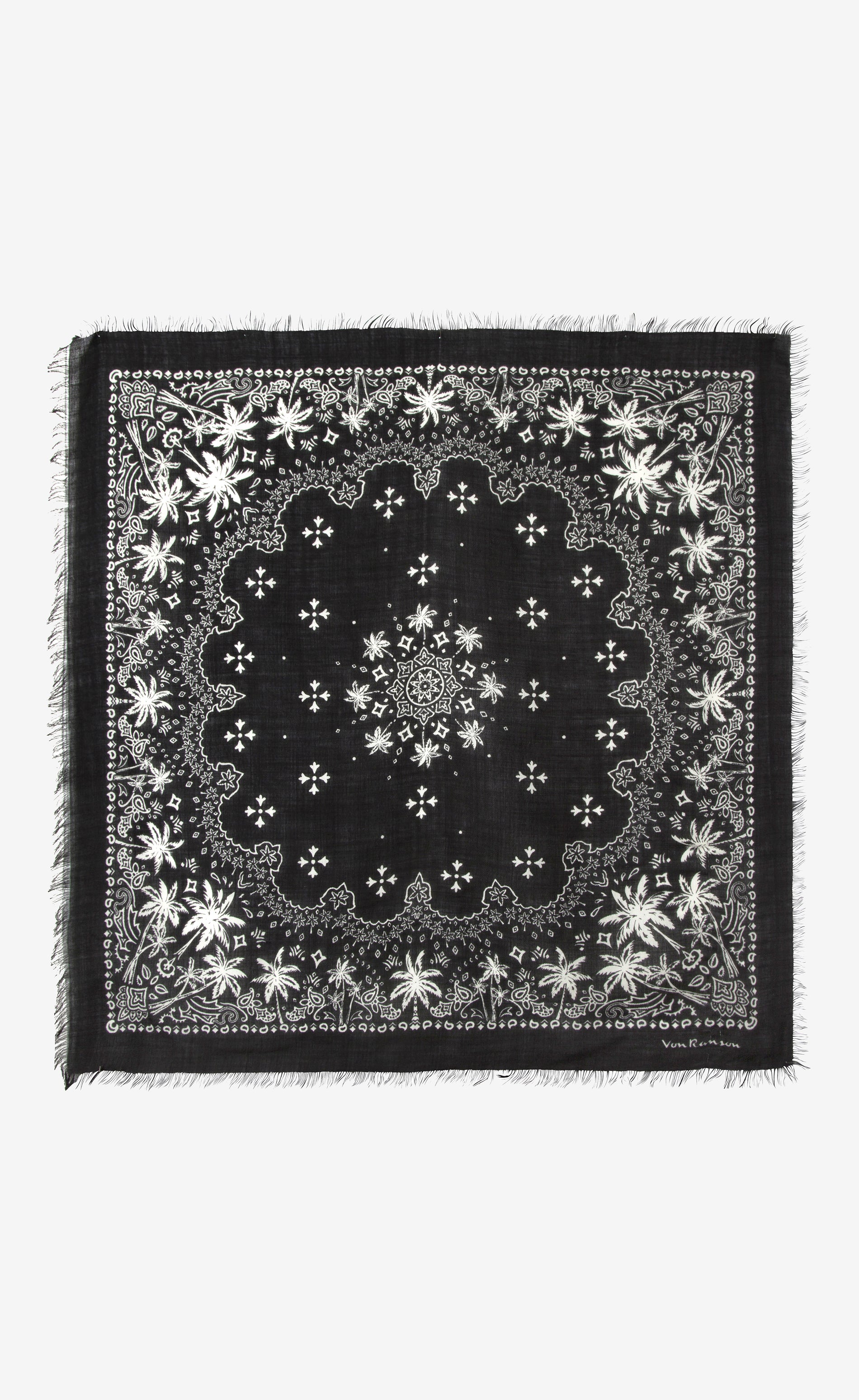 Wool Fringe Bandana