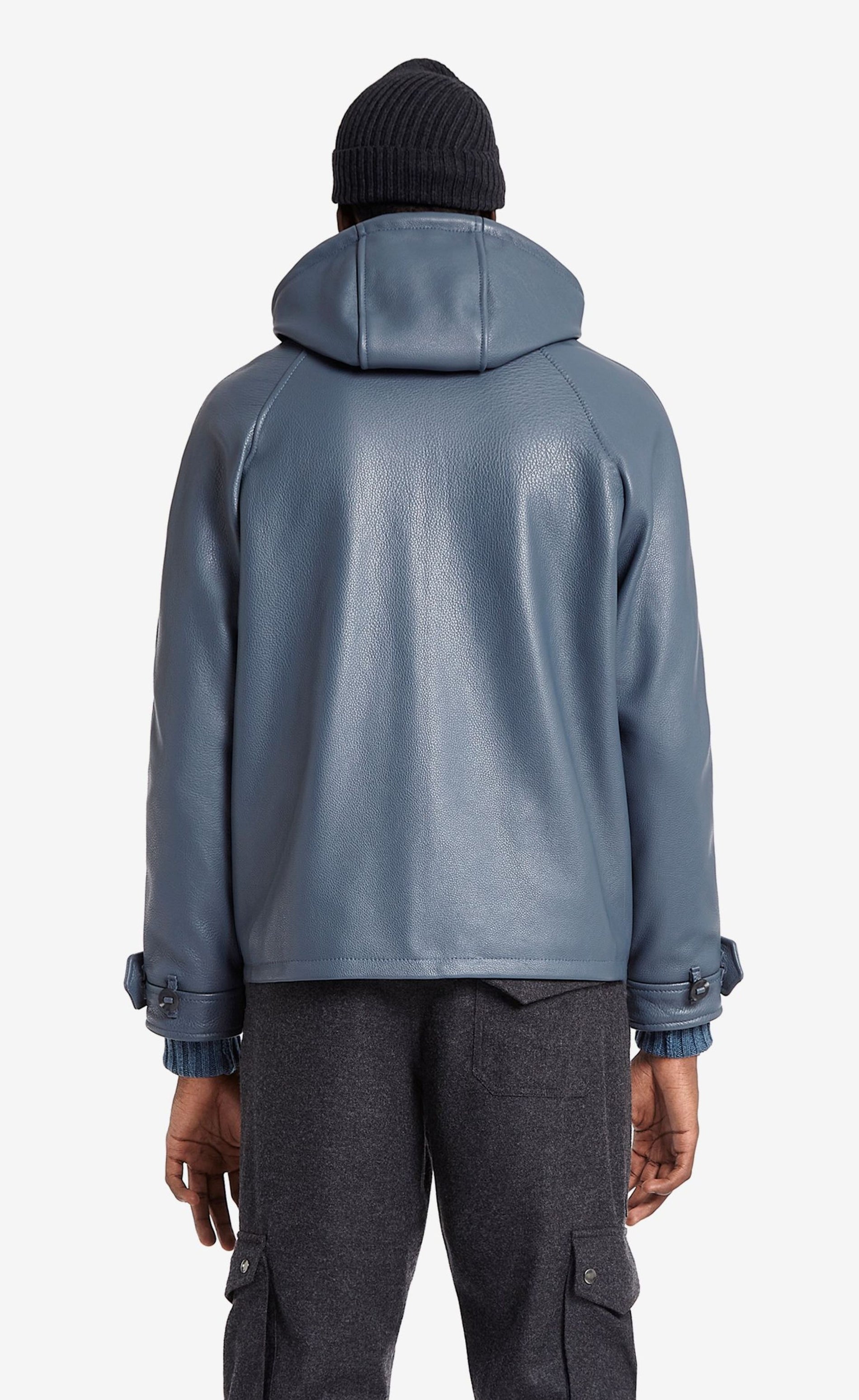 LEATHER BAJA HOODIE