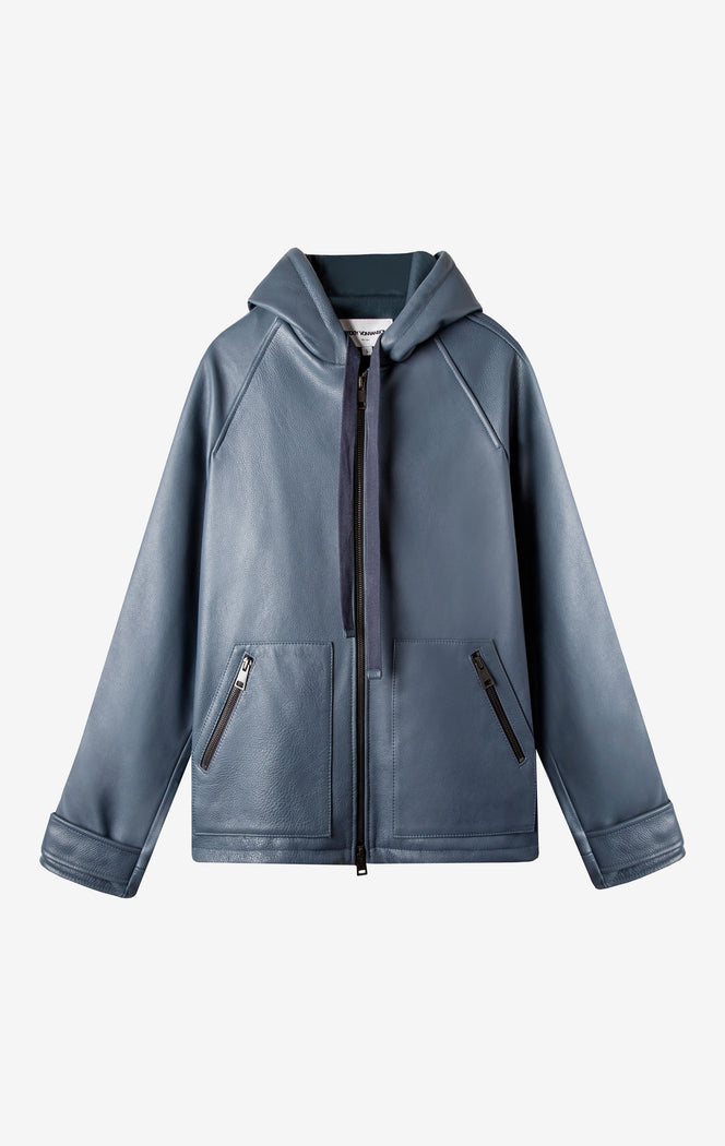 LEATHER BAJA HOODIE