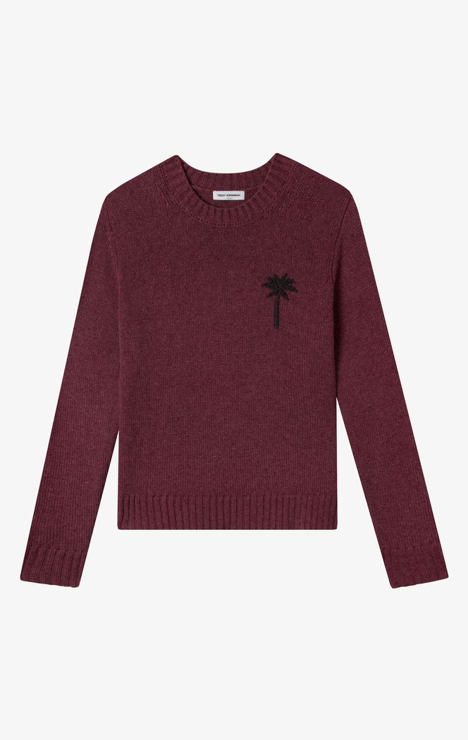 COASTAL PALM CREWNECK SWEATER