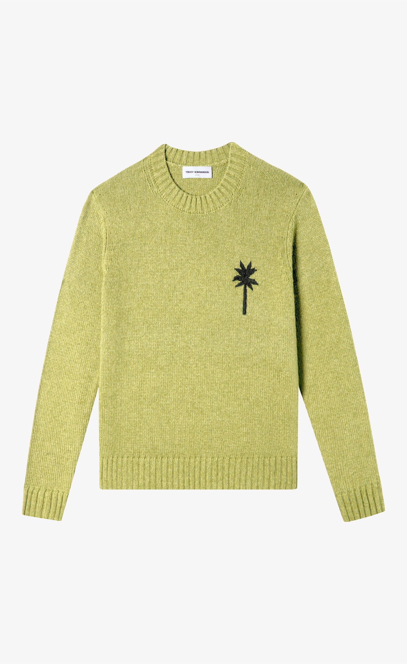 COASTAL PALM CREWNECK SWEATER