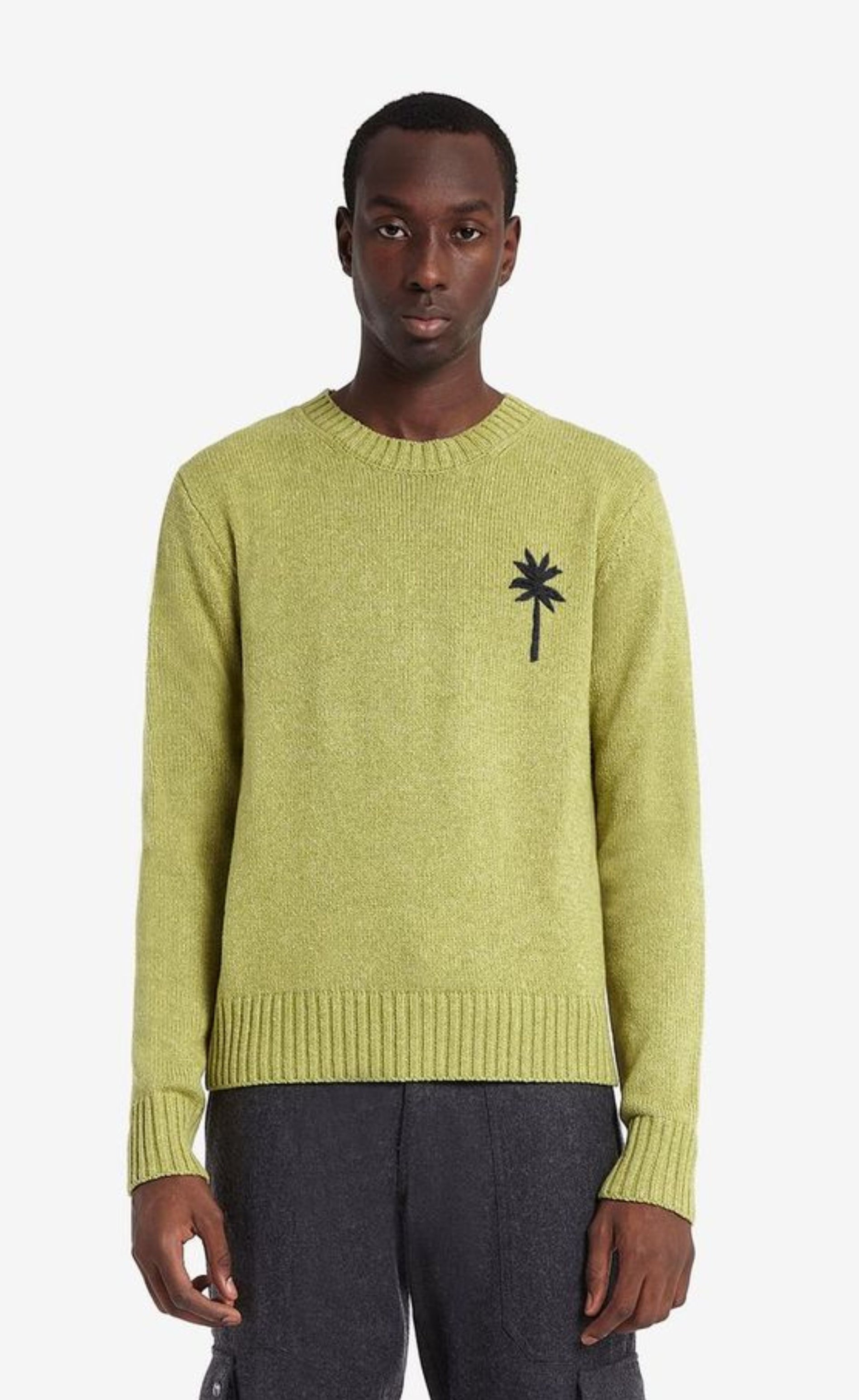 COASTAL PALM CREWNECK SWEATER