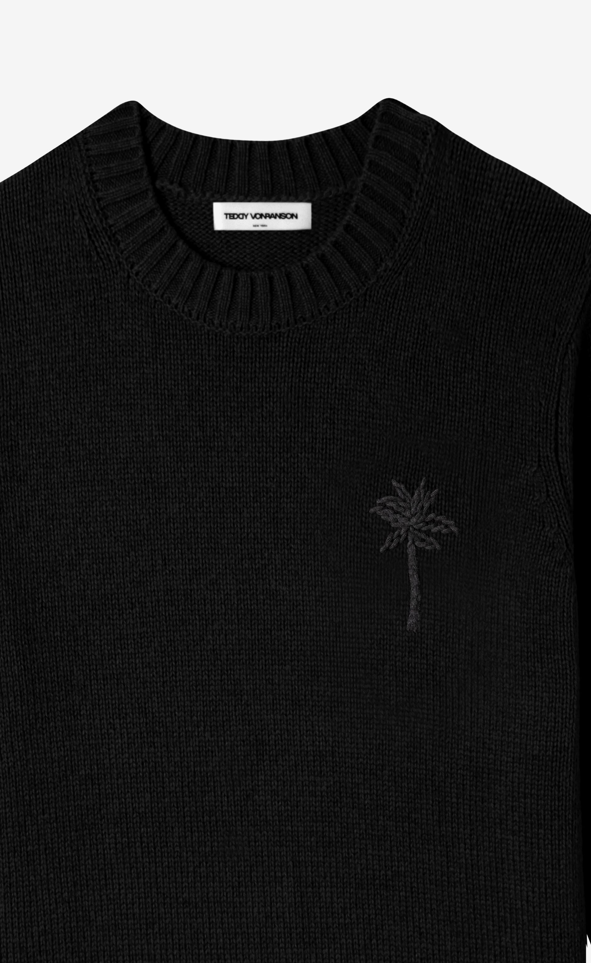 Coastal Palm Crewneck Sweater