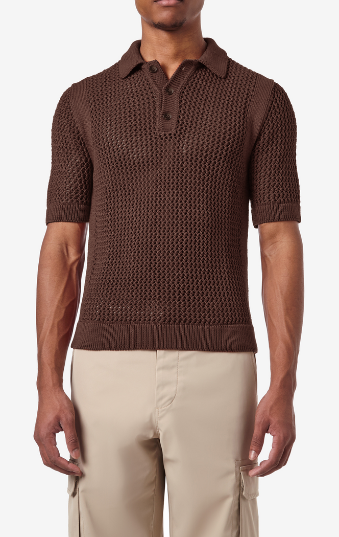 Open Work Polo Shirt