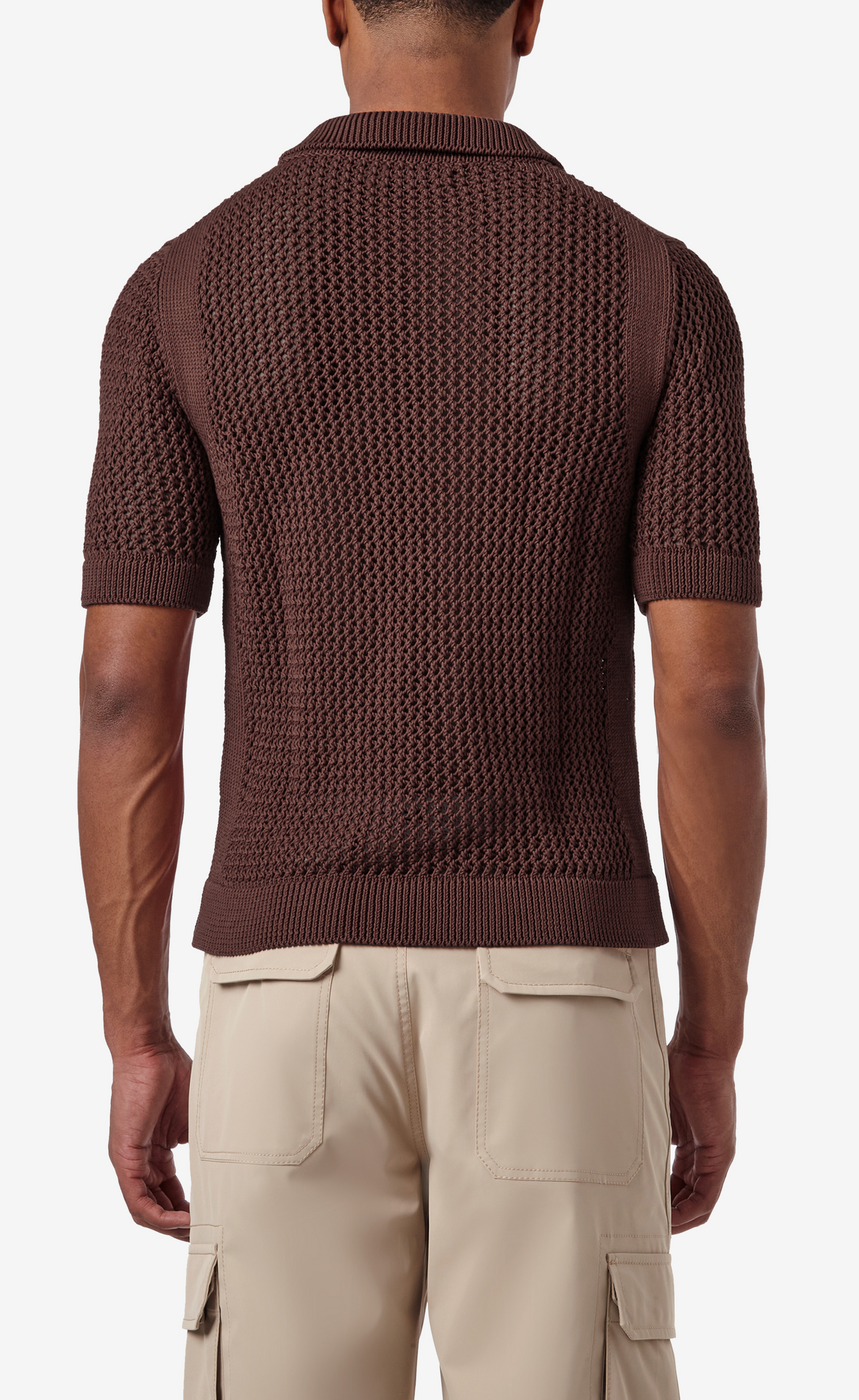 Open Work Polo Shirt