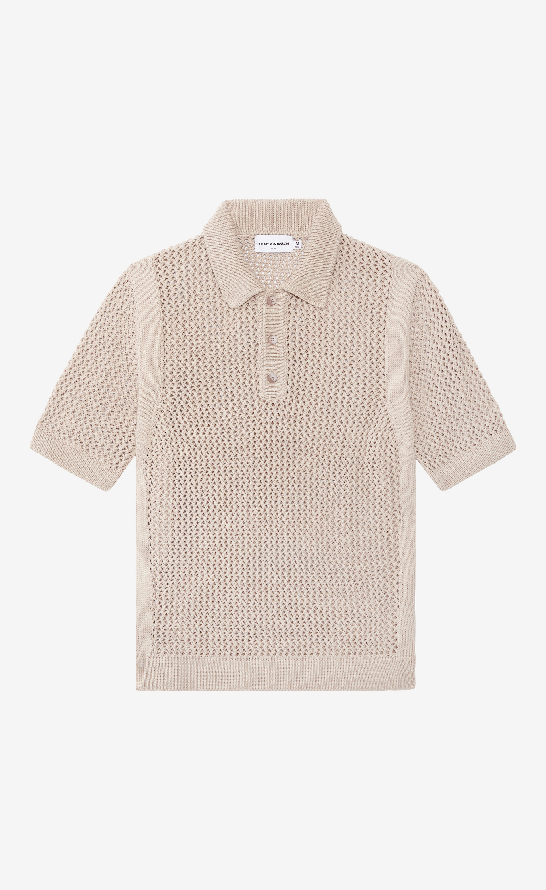 Open Work Polo Shirt