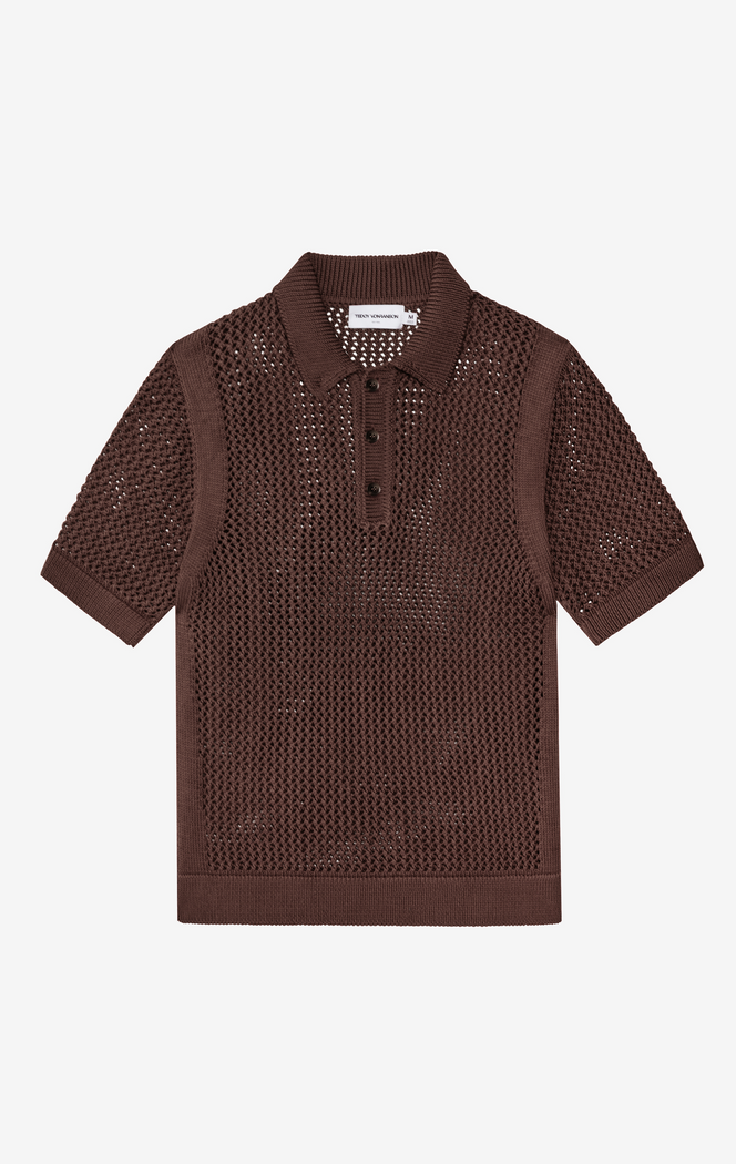 Open Work Polo Shirt